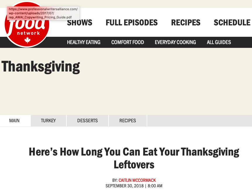 Here's How Long You Can Eat Your Thanksgiving Leftovers