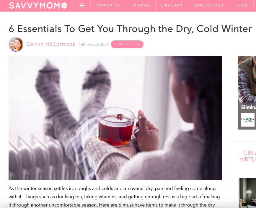 6 Essentials To Get You Through the Dry, Cold Winter