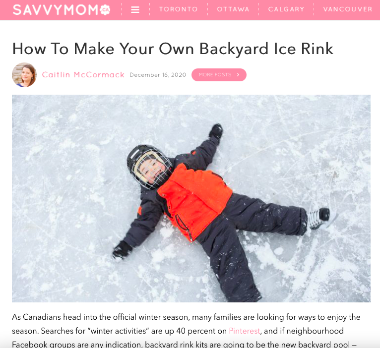 How To Make Your Own Backyard Ice Rink