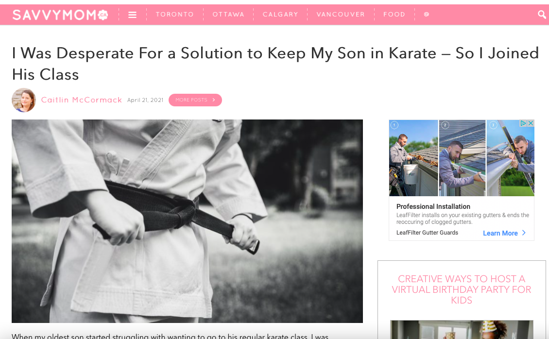 I Was Desperate For a Solution to Keep My Son in Karate — So I Joined His Class